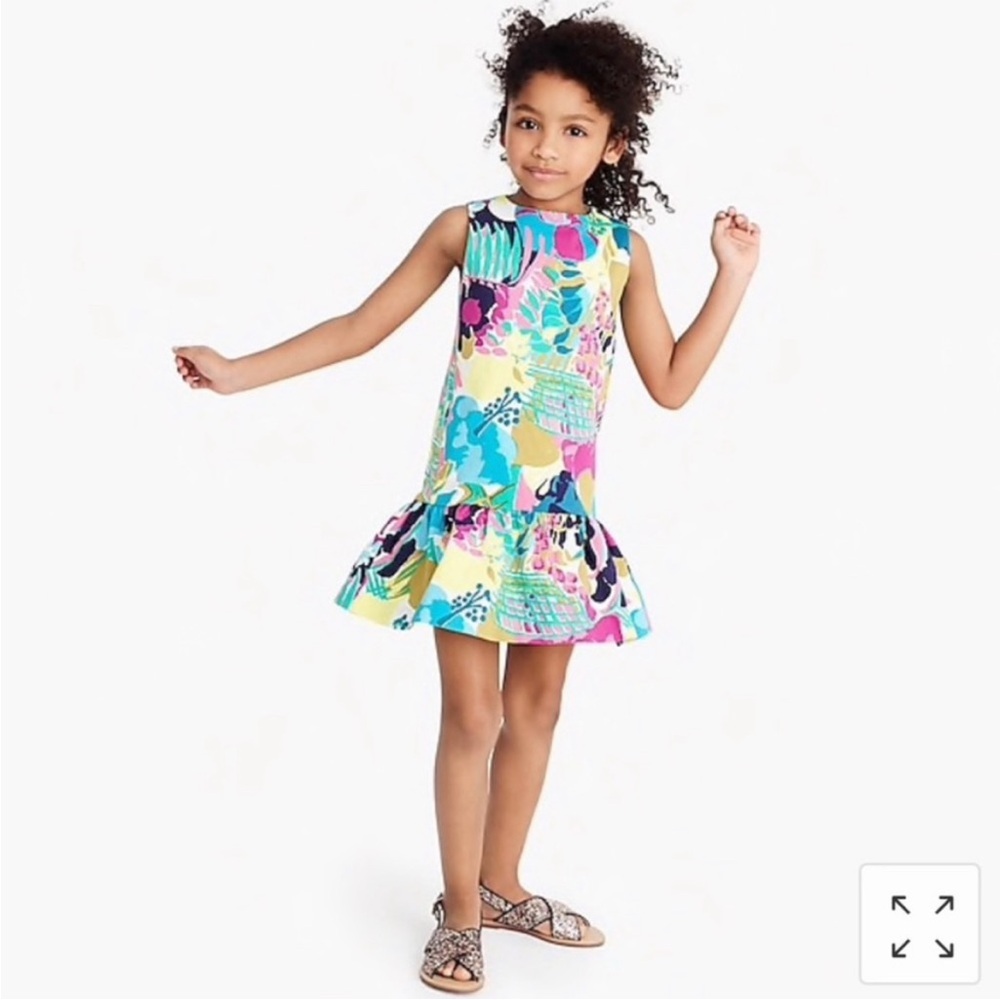 Crewcuts Seaside Floral Drop Waist Dress size 8